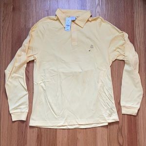 Men’s Brooks Brothers long sleeve yellow polo